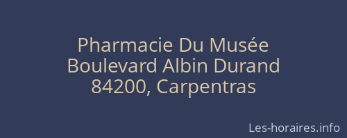 Pharmacie Du Musée