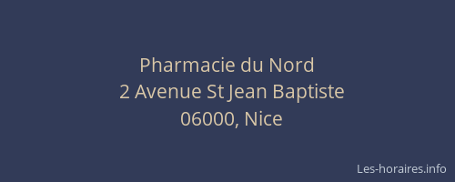 Pharmacie du Nord