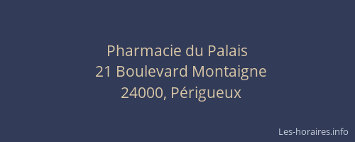 Pharmacie du Palais