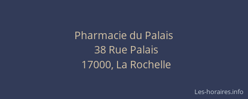 Pharmacie du Palais