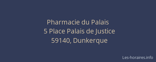 Pharmacie du Palais