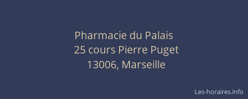 Pharmacie du Palais