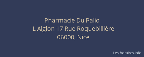 Pharmacie Du Palio