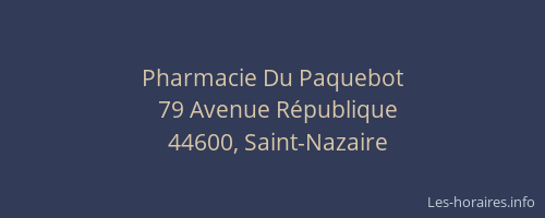 Pharmacie Du Paquebot