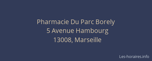 Pharmacie Du Parc Borely
