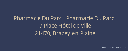 Pharmacie Du Parc - Pharmacie Du Parc