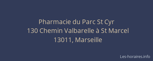 Pharmacie du Parc St Cyr
