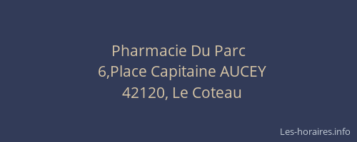 Pharmacie Du Parc