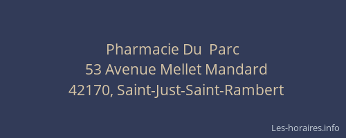 Pharmacie Du  Parc