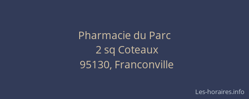 Pharmacie du Parc