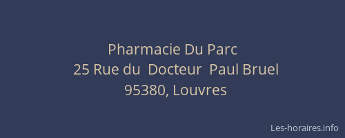 Pharmacie Du Parc