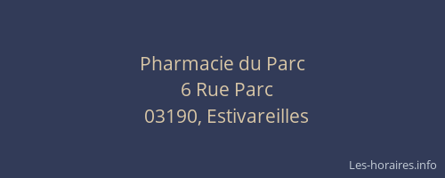 Pharmacie du Parc