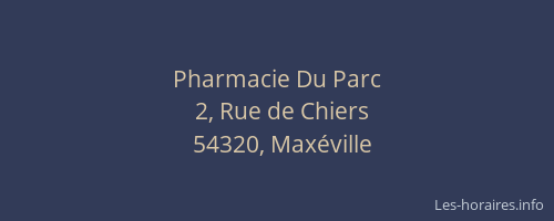 Pharmacie Du Parc