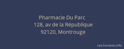 Pharmacie Du Parc