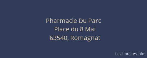 Pharmacie Du Parc