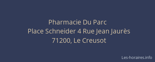 Pharmacie Du Parc