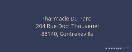 Pharmacie Du Parc
