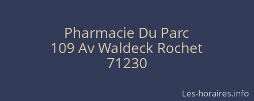 Pharmacie Du Parc