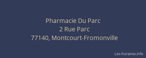Pharmacie Du Parc