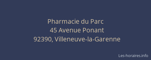 Pharmacie du Parc