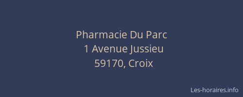 Pharmacie Du Parc