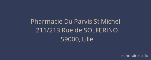 Pharmacie Du Parvis St Michel