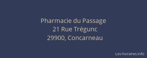 Pharmacie du Passage