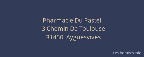 Pharmacie Du Pastel