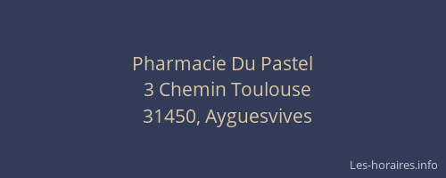 Pharmacie Du Pastel