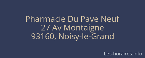 Pharmacie Du Pave Neuf