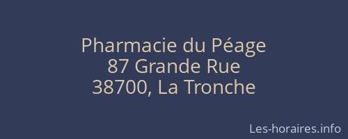 Pharmacie du Péage