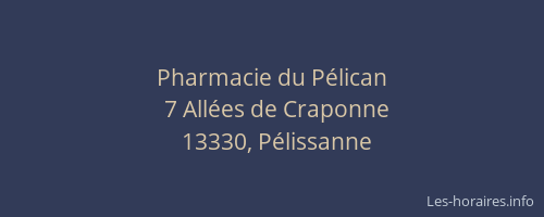 Pharmacie du Pélican