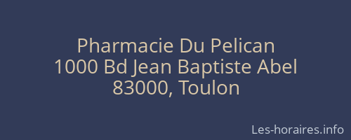 Pharmacie Du Pelican