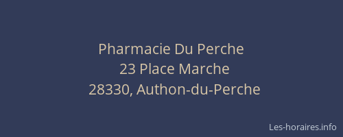 Pharmacie Du Perche