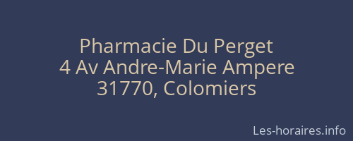 Pharmacie Du Perget
