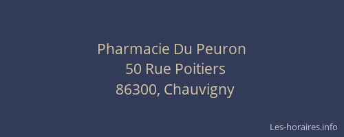 Pharmacie Du Peuron