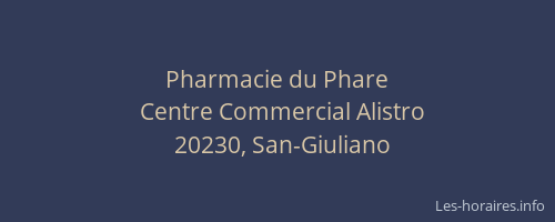 Pharmacie du Phare