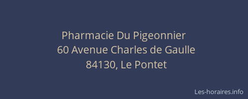 Pharmacie Du Pigeonnier