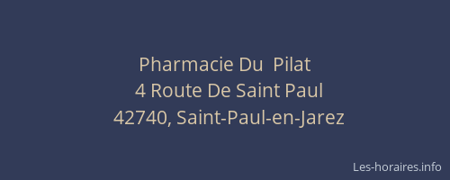 Pharmacie Du  Pilat