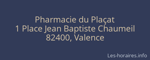 Pharmacie du Plaçat