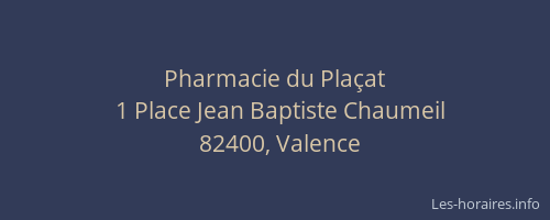 Pharmacie du Pla&ccedil;at