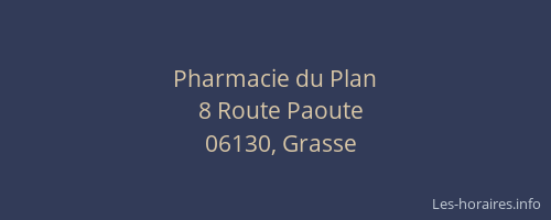 Pharmacie du Plan