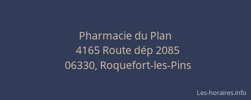 Pharmacie du Plan