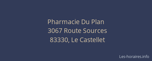 Pharmacie Du Plan