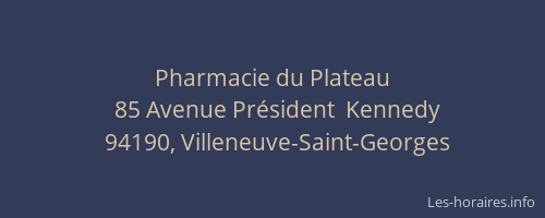 Pharmacie du Plateau