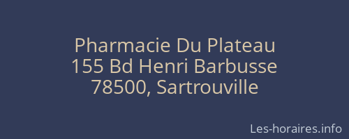 Pharmacie Du Plateau