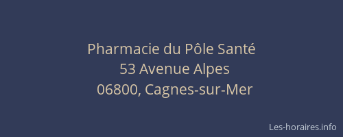 Pharmacie du Pôle Santé