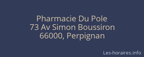 Pharmacie Du Pole