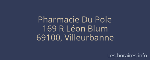 Pharmacie Du Pole