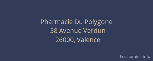 Pharmacie Du Polygone